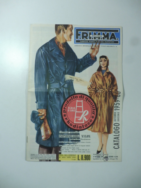 F.R.I.M.M.A. Bologna. Fabbriche riunite maglierie manifatture. Catalogo autunno inverno 1959-60